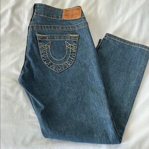 True Religion Vintage Cropped Jeans Low Rise Size 27 Women’s